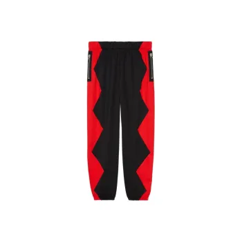 GUCCI Zig zag Pattern Jersey Track Pants