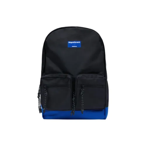 ADER ERROR Nylon Backpack Unisex Black & Blue