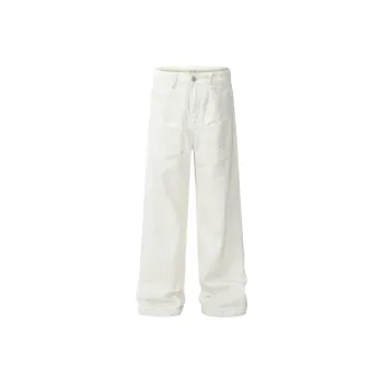 GBXM Jeans Unisex White