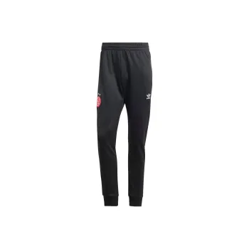 Adidas Originals Essential Ajax Amsterdam Essentials Trefoil Joggers Knitted Sports Pants Men's Black