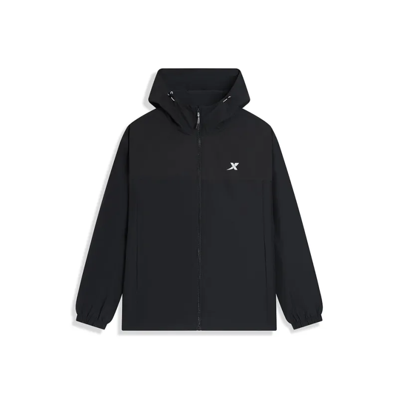 XTEP Variety Training Collection Trench Coat Men's Jet Black-0