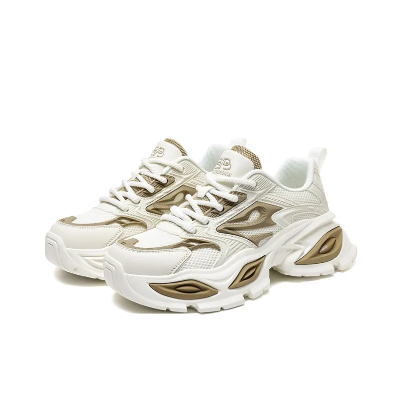 ZOIBBOE Cushioning, Slip Resistant, Abrasion Resistant, Breathable Coverage Low Top Chunky Sneakers Unisex-2