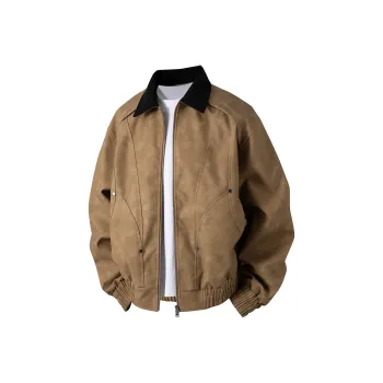 Yalu Jackets Coats Unisex Brown