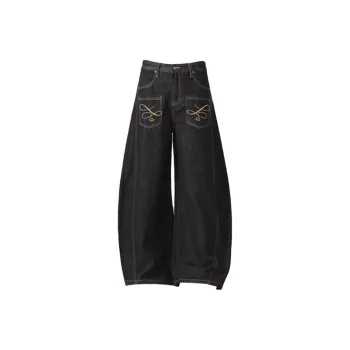PAINT STAIN Jeans Unisex Black