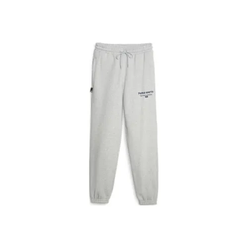 PUMA TEAM Sweatpants TR Knitted Sports Pants Men's Gray