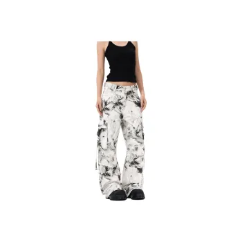 NVRFRGT Jeans Unisex Black White