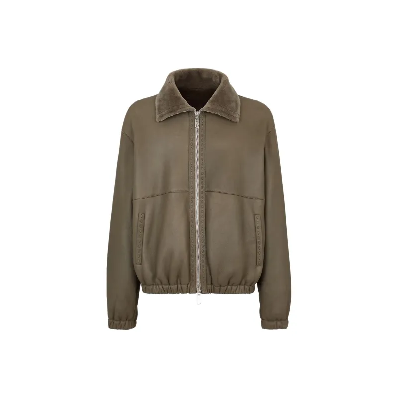 FENDI Zip-Up Oversized Blouson Jacket-0