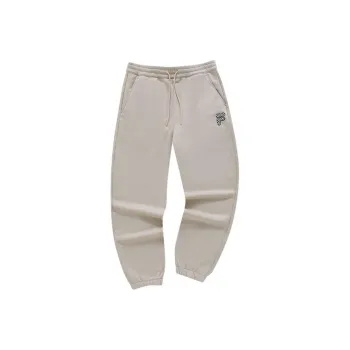 FILA FUSION FOB Series Knitted Sweatpants Men Skin Gray