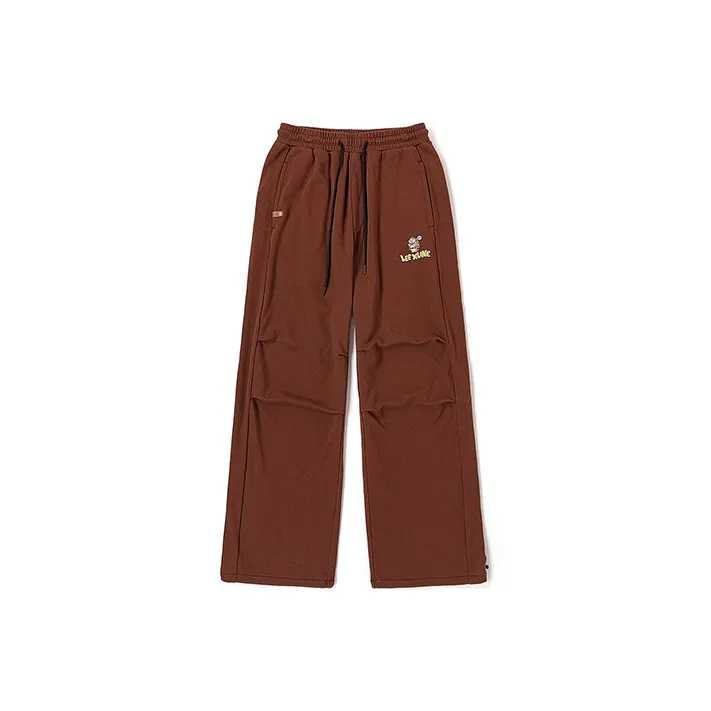 Lee Knitted Sweatpants Unisex Brown-0
