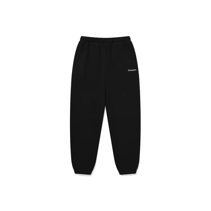 COVERNAT Knitted Sweatpants Unisex Black-0