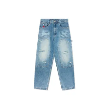 MIND ERROR Jeans Unisex Blue