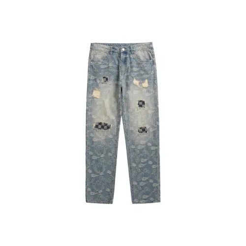 PANDA ADEVIL Jeans Unisex Vintage Light Blue