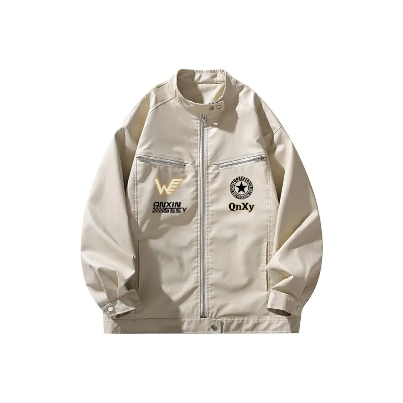 Qnxeey Leather Jackets Unisex-2