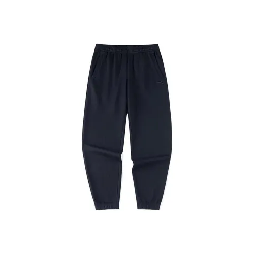 Anta Variety Training Collection Knitted Sweatpants Men's Basic Black