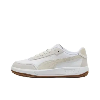 PUMA Club Pearl Anti Slip Wear Resistant Low Top Skateboard Shoes Women's White