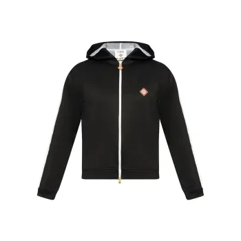 CASABLANCA Logo Patch Zipped Hoodie