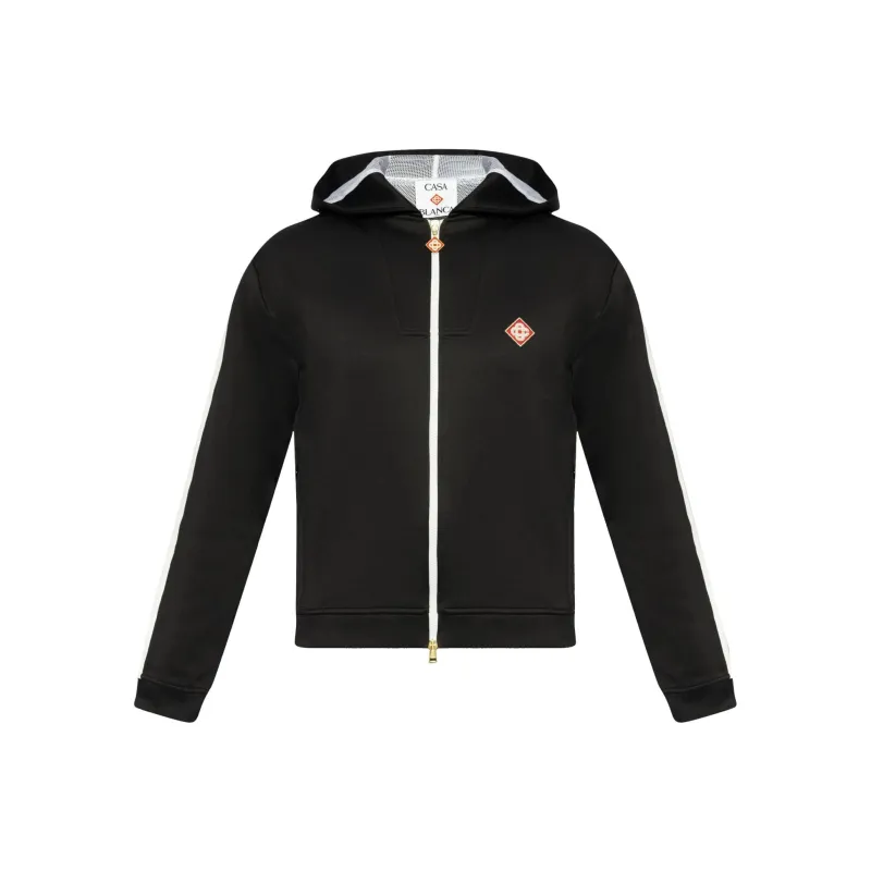 CASABLANCA Logo Patch Zipped Hoodie-0