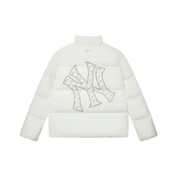 MLB MONOGRAM Collection New York Yankees FW24 Down Jacket Unisex Cream