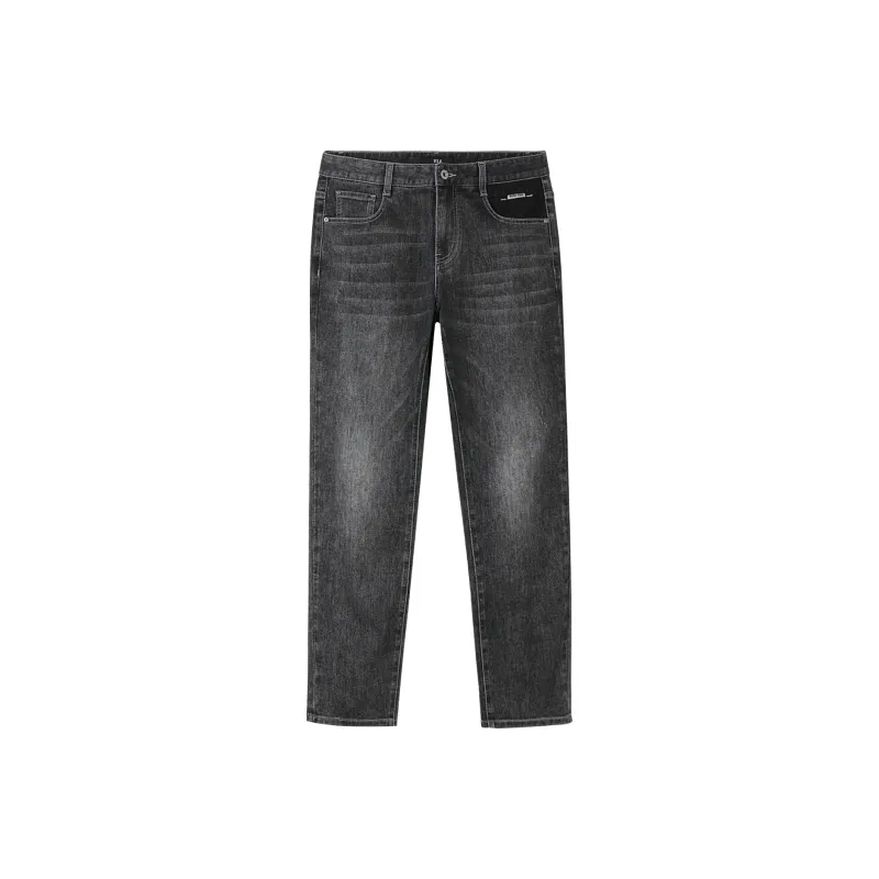 HLA Jeans Men Black Denim Gradient Dark 01-0