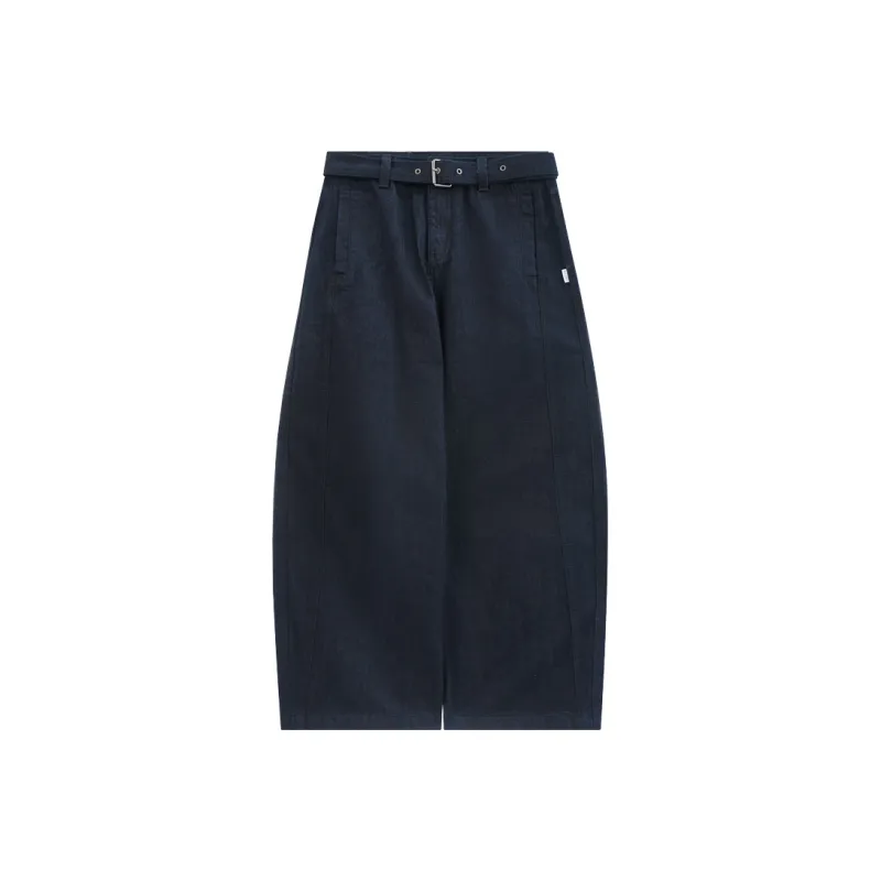 PMET Washable Silhouette Jeans With Curved Blade Pants Unisex-0