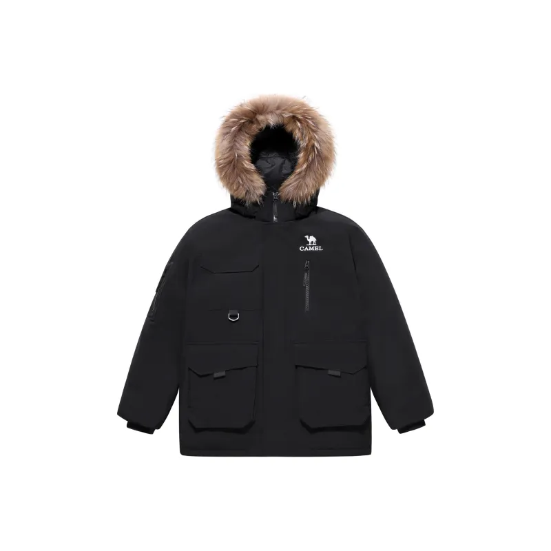 CAMEL Warm Fleece Series Down Jacket Unisex-0