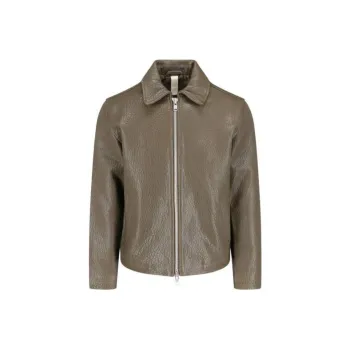 Sunflower Embossed Leather Jacket