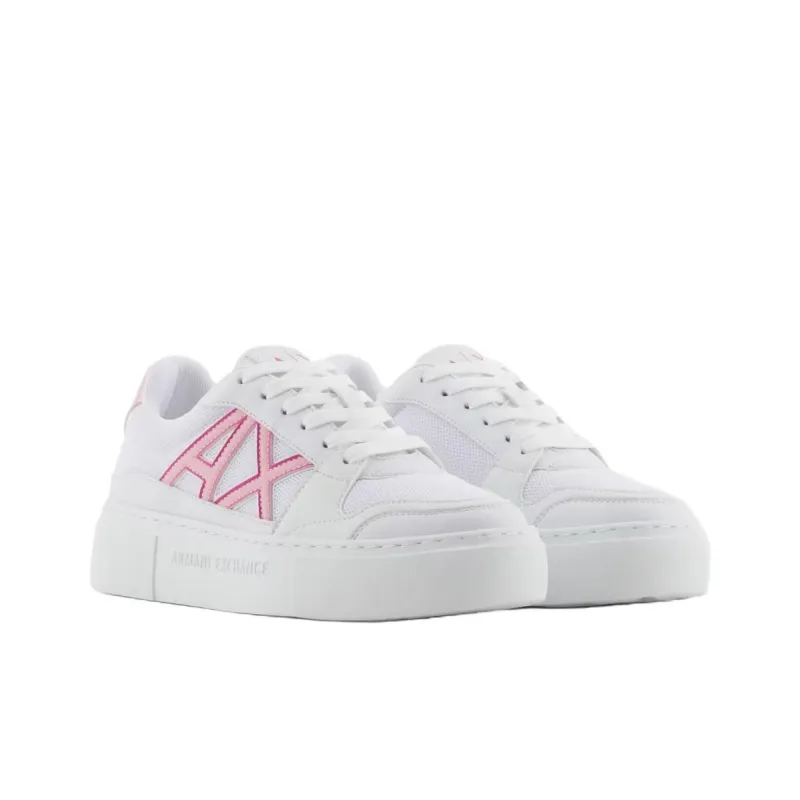 ARMANI EXCHANGEAE Low Top Skateboard Shoes Women's Pink-2