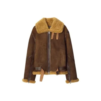Burberry Zip-Up Aviator Jacket