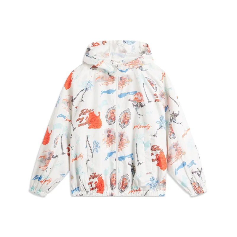 LiNing Sports Life Collection Trench Coat Men's Ivory All Over Print-0