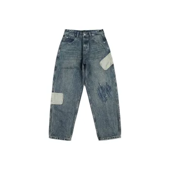 Rabbit House Jeans Unisex Blue Gray