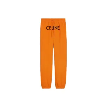 CELINE Knitted Sweatpants Men's Orange