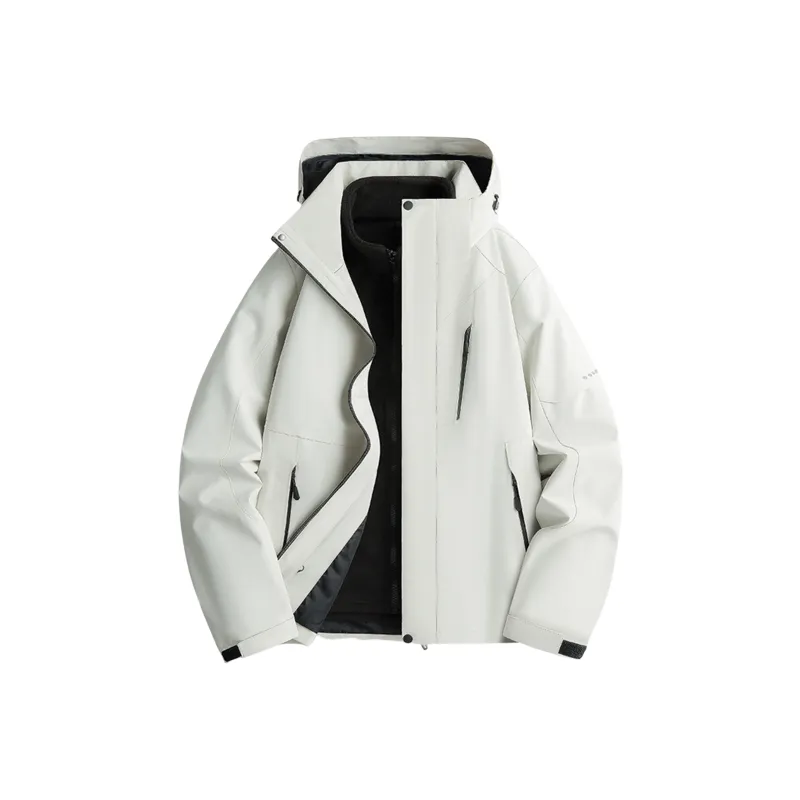 Mulinsen Jackets Coats Unisex Ivory White-Fruit Green-17