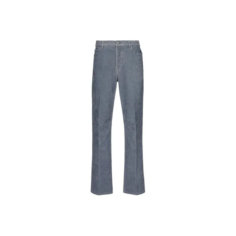 Ferragamo Logo patch Straight leg Jeans-0