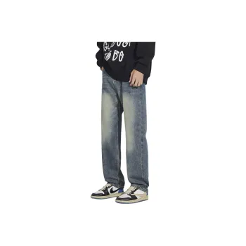 IJRJ Jeans Unisex Vintage Blue