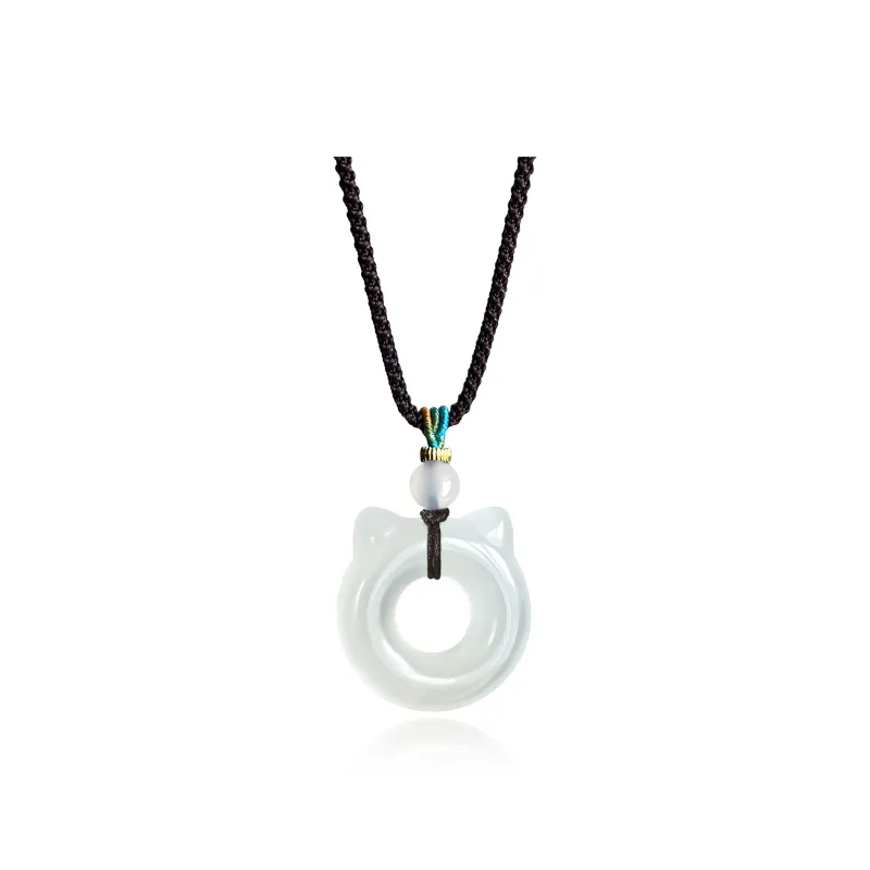 JIAOSHIYU Serpentine Jade Necklaces Unisex-16