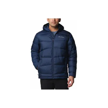Columbia Columbia Mens Navy Blue Fivemile Butte II Hooded Jacket Jackets Coats Men's Marine Blue