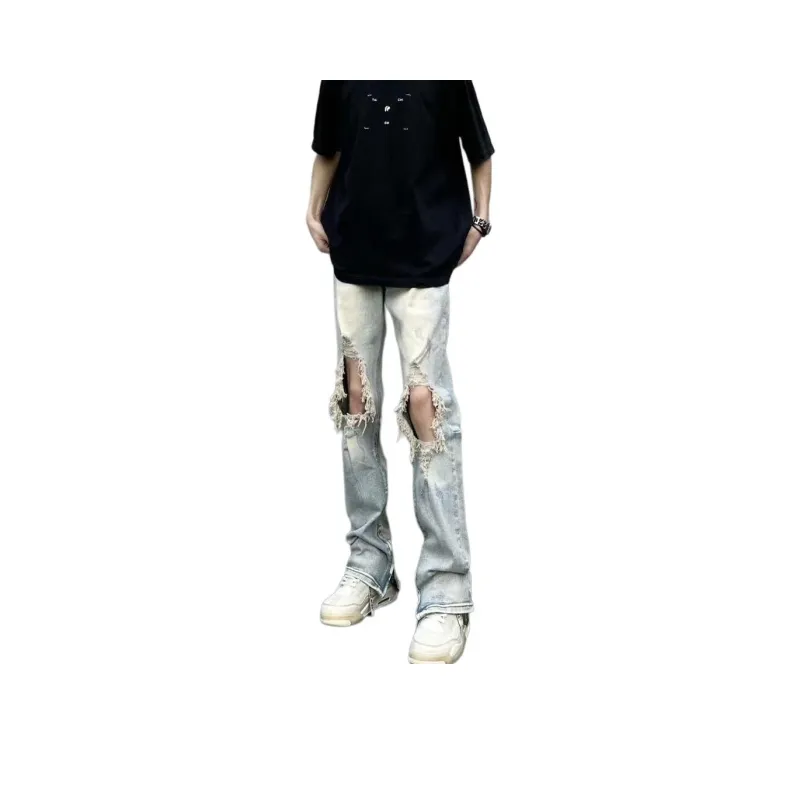 UPXIW Jeans Unisex Yellow Mud-0