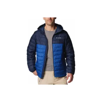 Columbia Powder Lite 2 Columbia Mens Blue Hooded Jacket Jackets Coats Men's Mountain Blue