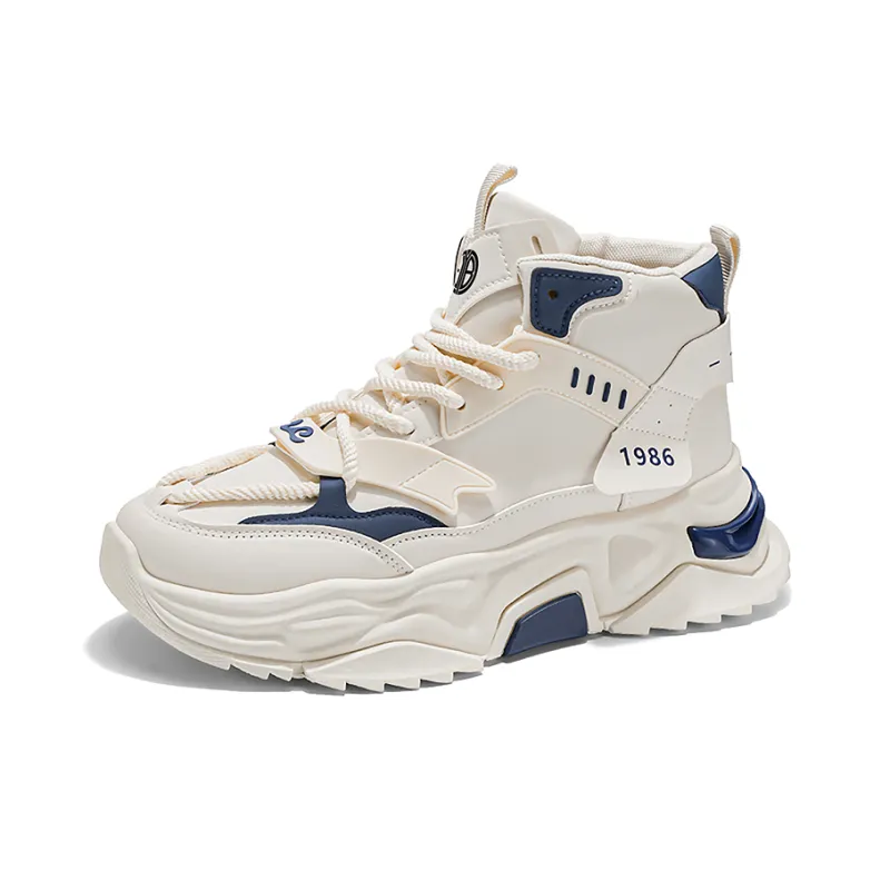 Yi Jiabao Cushioning, Wear Resistant High Top Chunky Sneakers Men's-6