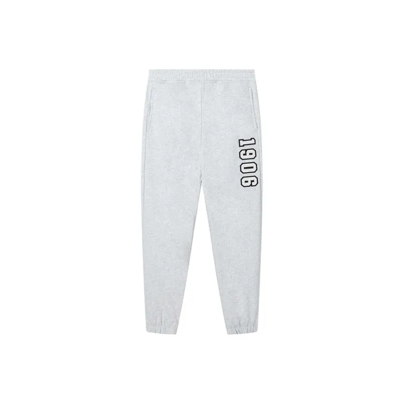 New Balance Knitted Sweatpants Men Light Gray-0