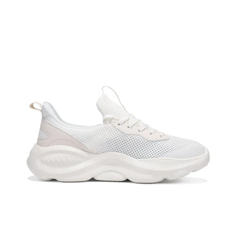 361° Cushioning, Breathable, Lightweight Low Top Casual Shoes Women's Feather White Lotus Seed White-1