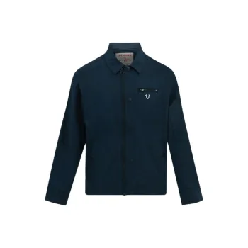 TRUE RELIGION SS24 Jackets Coats Men's Navy Blue
