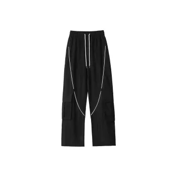 Ppge Cargo Pants Unisex Black Winged Pigeon