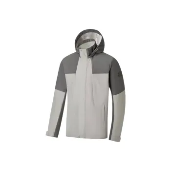 XTEP Variety Training Collection Trench Coat Men's Frost Earth Gray/Dark Aqua Green
