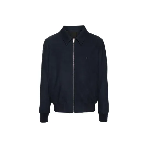 Givenchy 4G Plaque Zip Up Bomber Jacket