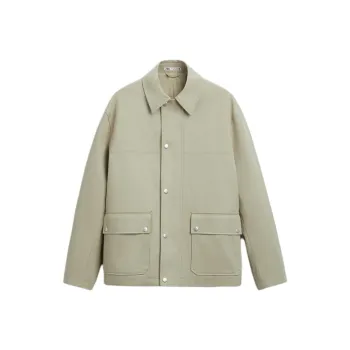 ZARA Parka Coats Men Sand