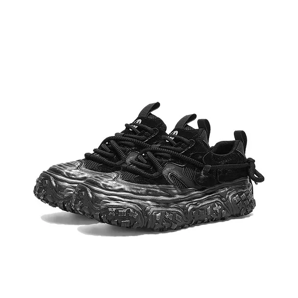 Yi Jiabao Anti Slip Wear Resistant Low Top Chunky Sneakers Men's-2