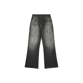 SONGS ALONG Jeans Unisex Dirty Black