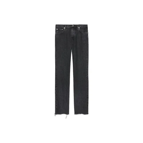 GUCCI Raw Cut Hem Mid Rise Jeans