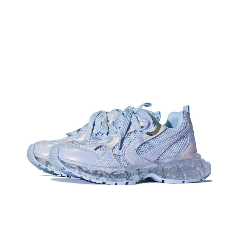 CHOVO Low Top Chunky Sneakers Women's Sea Blue-2